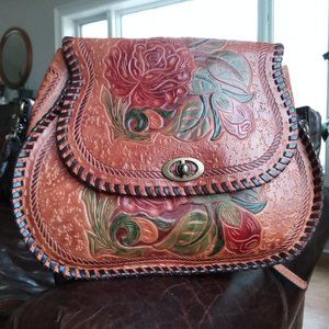 Patricia Nash Arezzo Rose Leather Handbag